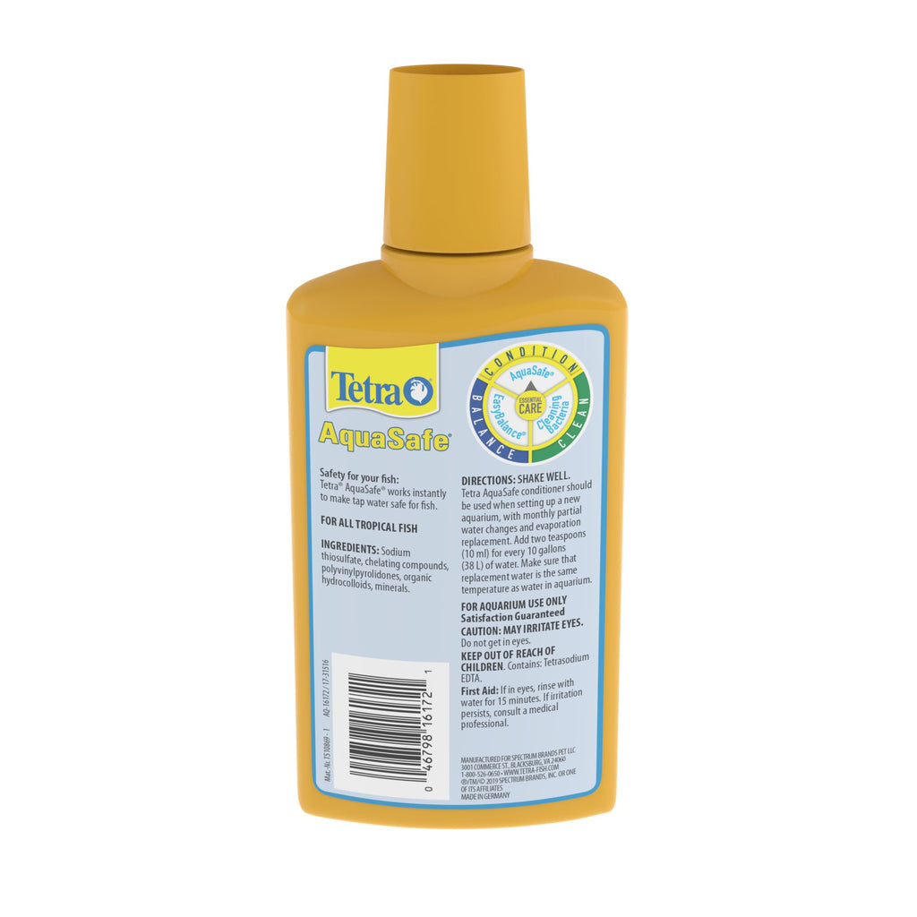 Tetra 16172 AquaSafe Fish Tank Water Conditioner, 8.45 fl oz