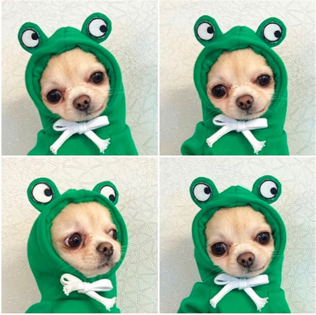 Maruomiki Warm Dog Winter Clothes Cute Dog Coat Hoodie, Green, XXL
