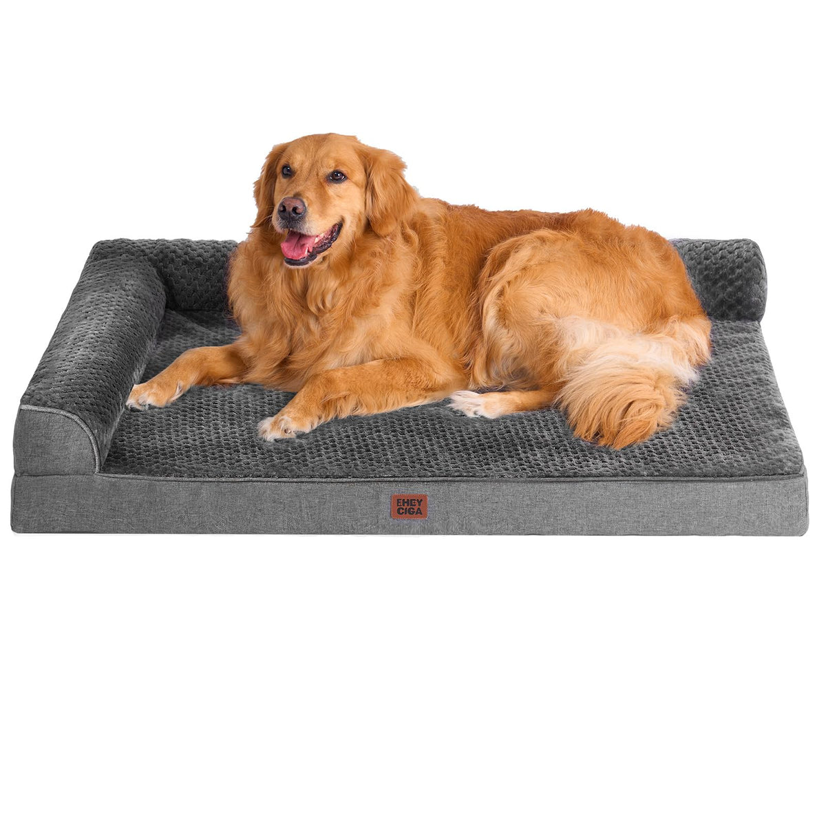 EHEYCIGA Orthopedic Dog Bed Medium Size, Memory Foam Dog Bed, Navy Blue