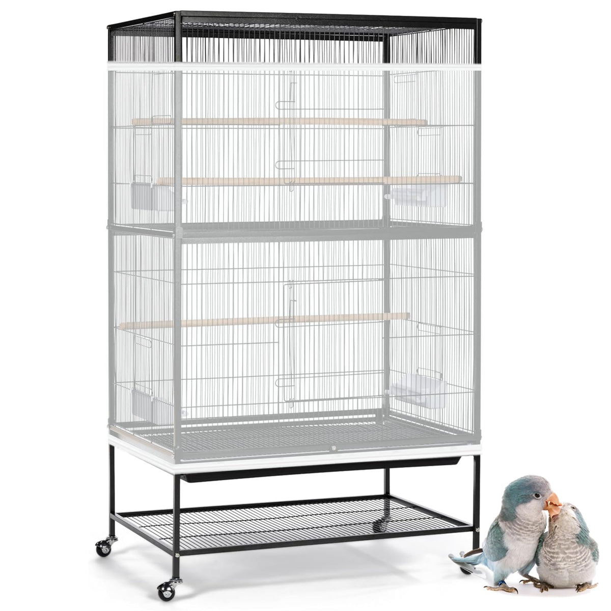 ASOCEA 2 Pack Bird Cage Seed Catcher, Parrot Parakeet Macaw African Grey