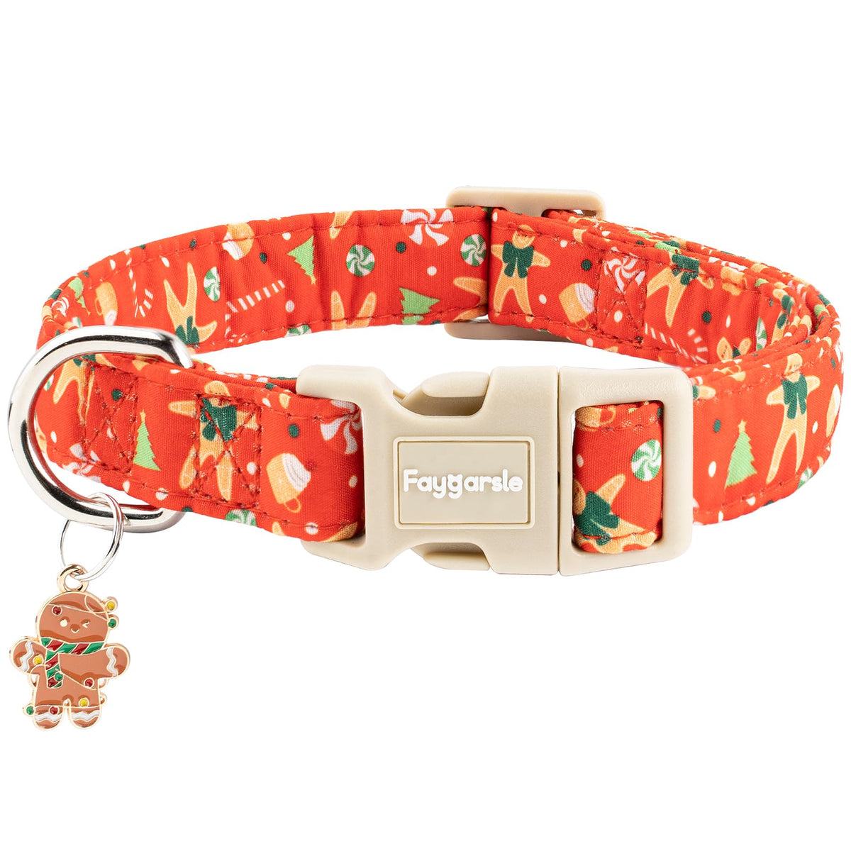 Faygarsle Fall Dog Collar Orange and Pink Pumpkin Pattern for Autumn S