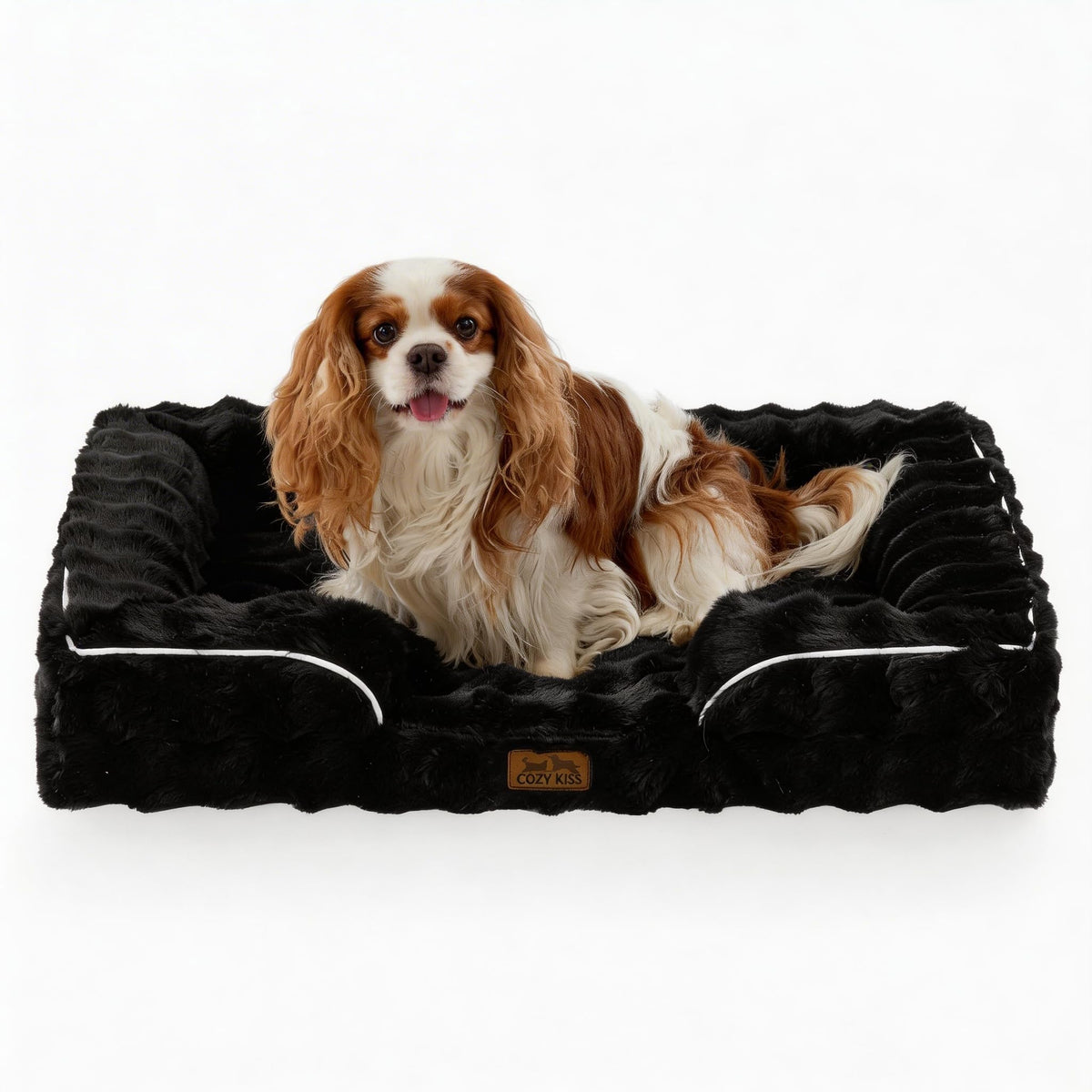 COZY KISS Warm Orthopedic Extra Large Dog Bed, XL 44x32 inch, Beige