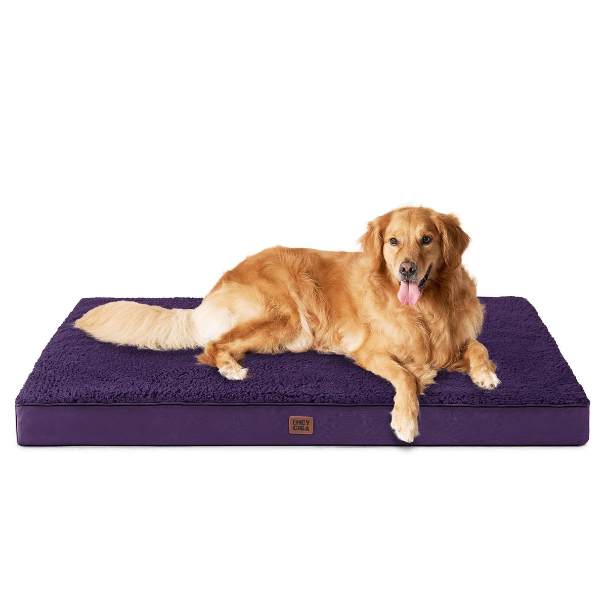 EHEYCIGA Orthopedic Dog Bed Large with Removable Washable Cover, 44IN Beige