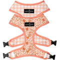 Lucy & Co. Reversible Dog Harness - Water-Repellent Neoprene, Dual-Print Design, Easy Swap Style, Adjustable Comfort Fit - Woodland Wildflowers Reversible Harness - Small
