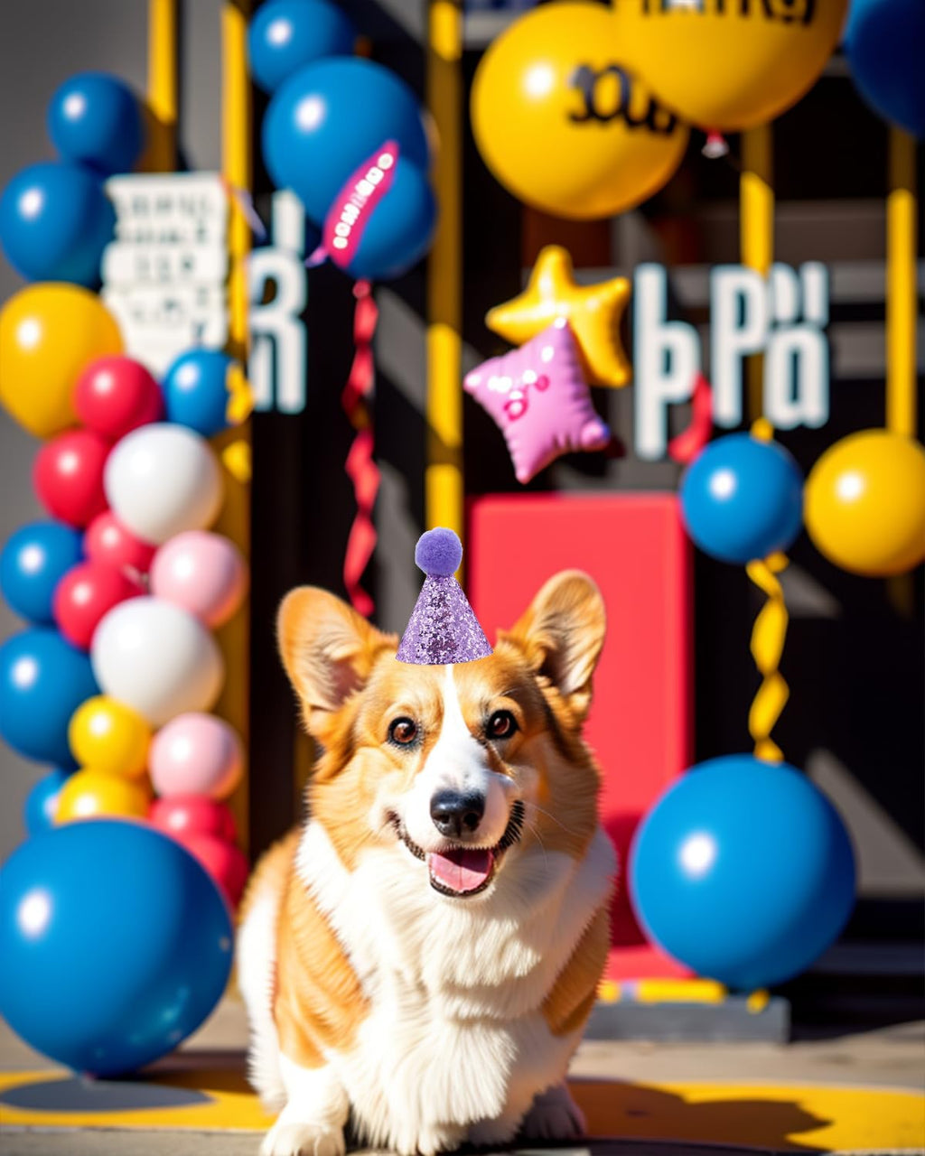 PET SHOW 5 Pack Mini Small Dog Hats Puppy Birthday Party Hats Cats Adjustable Holiday Hats Headband Kitten Hats Pet Grooming Costume Accessories