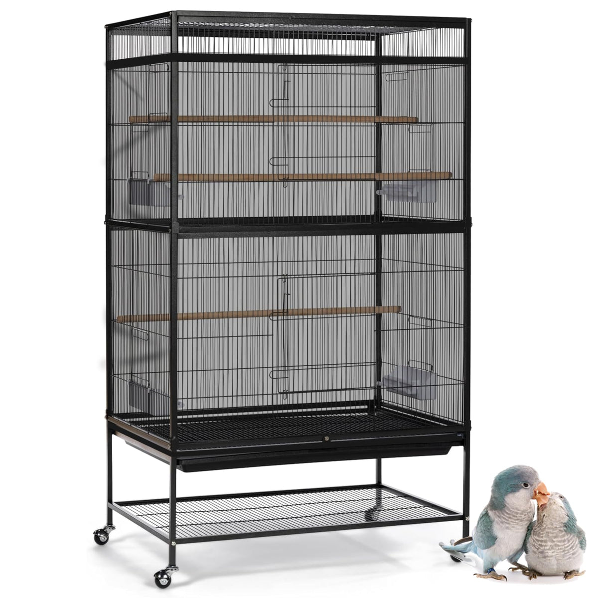ASOCEA 2 Pack Bird Cage Seed Catcher, Parrot Parakeet Macaw African Grey