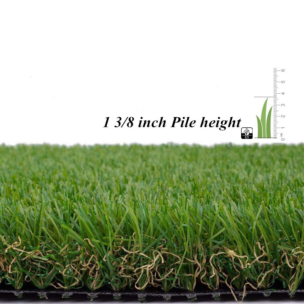 ALTRUISTIC Artificial Grass 7FTX29FT(203 Square Feet), Realistic Fake Grass Deluxe Turf Synthetic Thick Lawn Pet Turf, 1 3/8” Height, Outdoor Decor, Customized