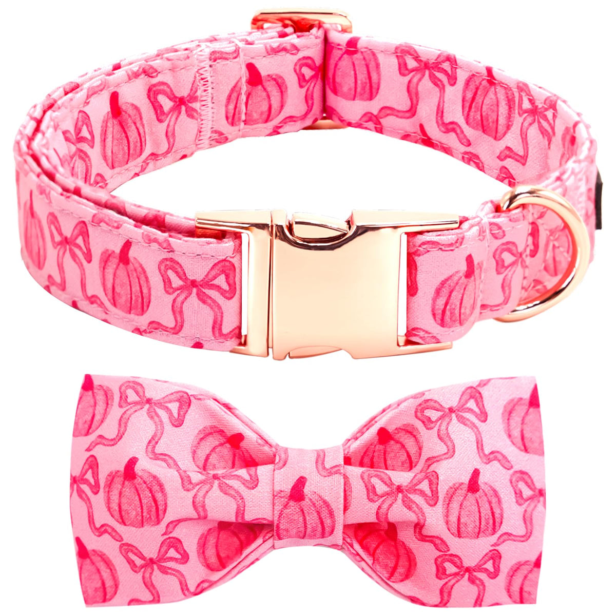 Bobo Rainbow Dog Collar - Thanksgiving Turkey Bowtie Gift Soft Bow Collar with Adjustable Metal Buckle for X-Large Dogs