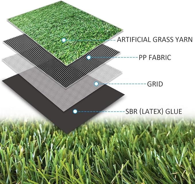 ALTRUISTIC Artificial Grass 10FTX81FT(810 Square Feet), Realistic Fake Grass Deluxe Turf Synthetic Thick Lawn Pet Turf, 1 3/8” Height, Outdoor Decor, Customized
