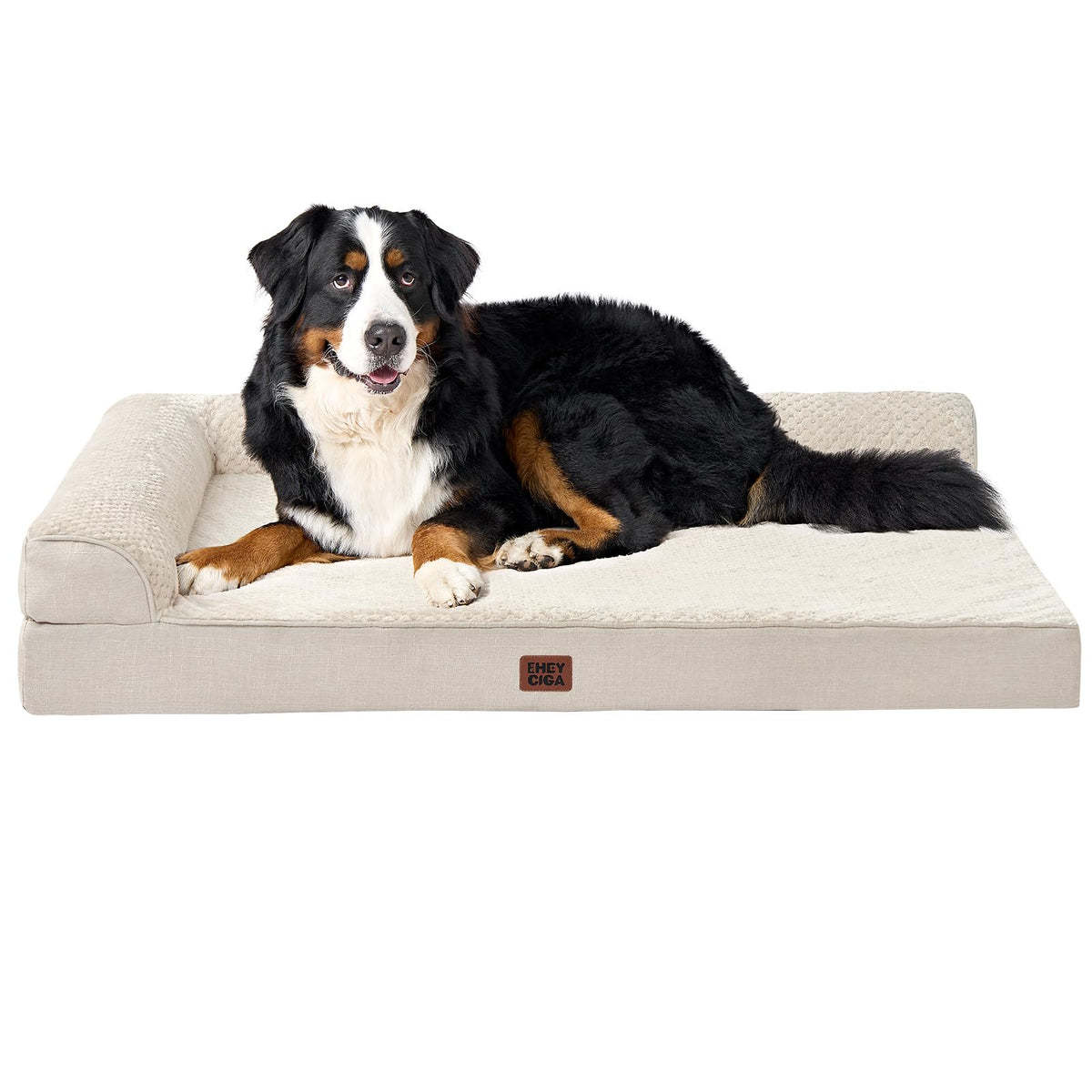 EHEYCIGA Orthopedic Dog Bed Medium Size, Memory Foam Dog Bed, Navy Blue