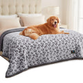 Luciphia Waterproof Dog Blanket Reversible Sherpa Fleece for Large Dogs Cat