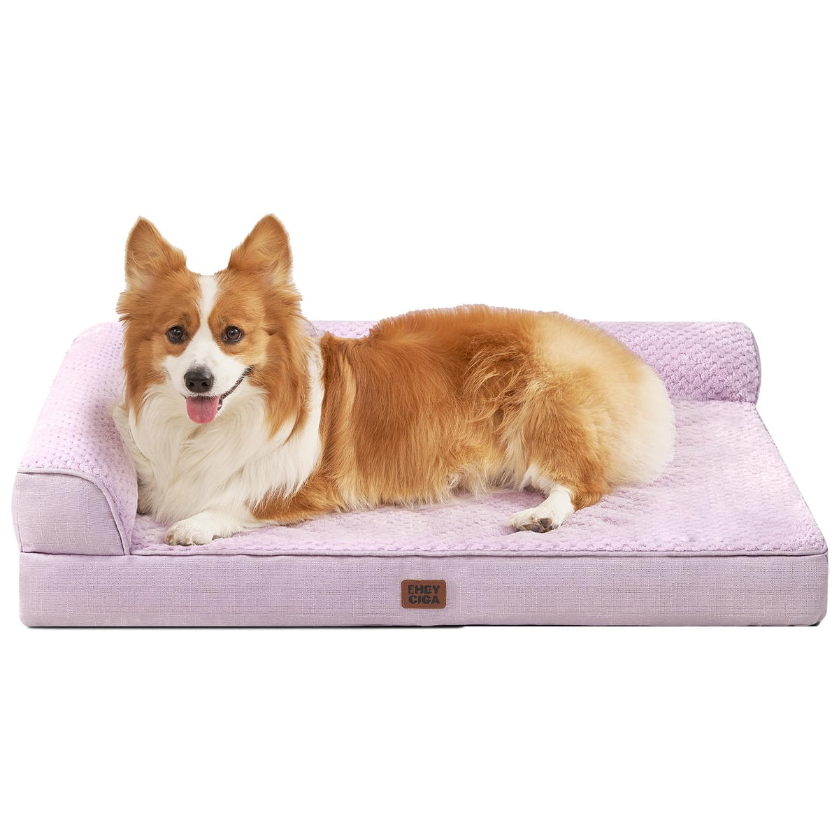 EHEYCIGA Orthopedic Dog Bed Medium Size, Memory Foam Dog Bed, Navy Blue