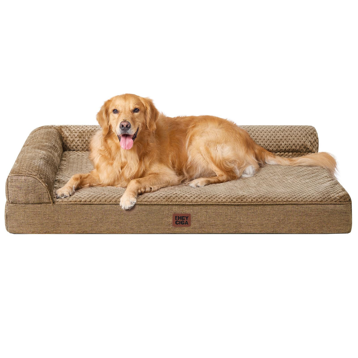 EHEYCIGA Orthopedic Dog Bed Medium Size, Memory Foam Dog Bed, Navy Blue