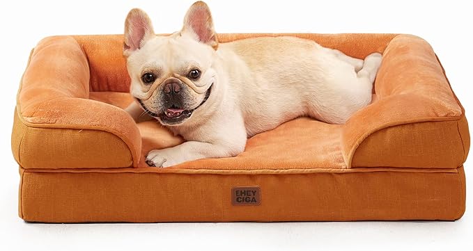 EHEYCIGA Orthopedic Dog Bed Medium Size Dog, Waterproof Washable Pet Beds