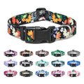 Mercano Adjustable Dog Collar - Special Design Patterns, Soft Nylon Comfortable Durable Pet Collar for Small Medium Large Dogs (M, Ethnic Pink)