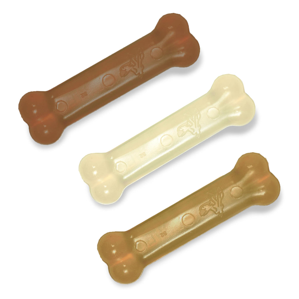 Nylabone Flexi Chew Original Bone Dog Chew Toys, X-Small, 3 Count