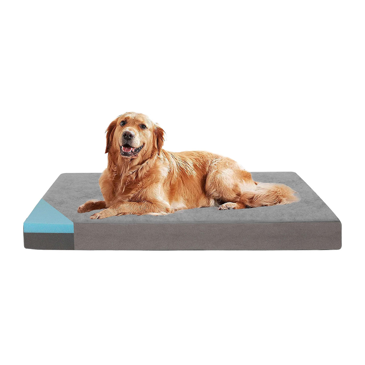 GOHOO PET Orthopedic Memory Foam Dog Bed, Cooling Dog Beds Waterproof Pet Bed for Crate with Removable Washable Cover, L(35inch,65Lbs)