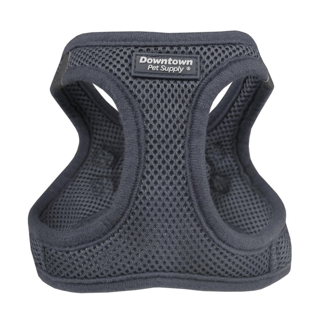Downtown Pet Supply Step-in Dog Harness – No Pull, Adjustable Padded Mesh with Reflective Trim, Secure Buckle Strap – Comfortable & Breathable Small Dog Harness, Large, Charcoal