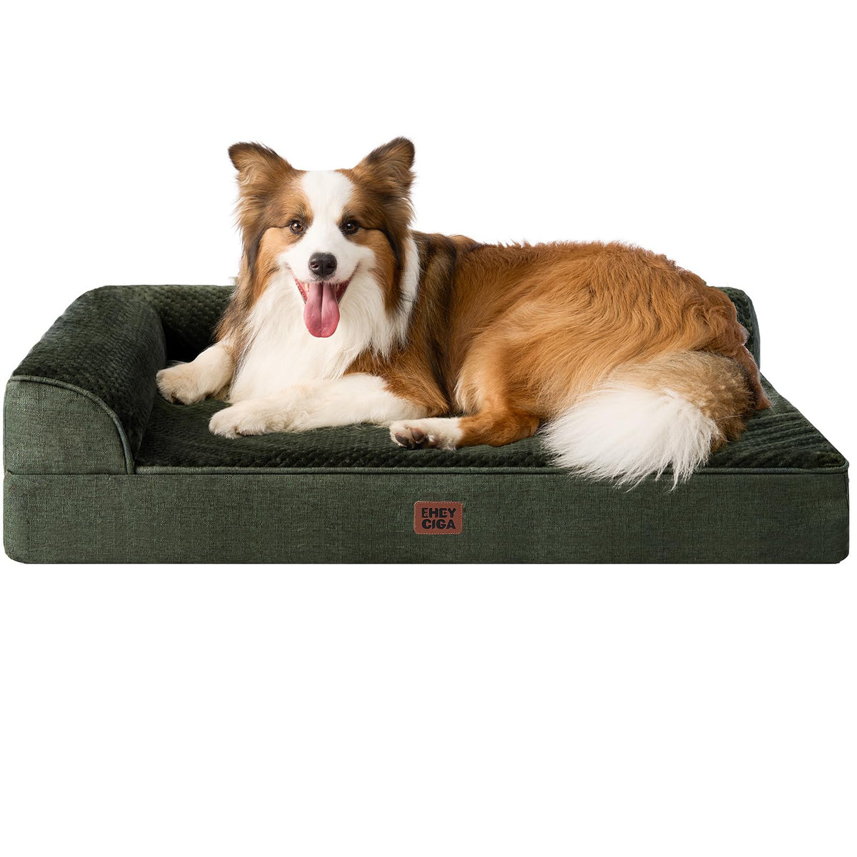 EHEYCIGA Orthopedic Dog Bed Medium Size, Memory Foam Dog Bed, Navy Blue