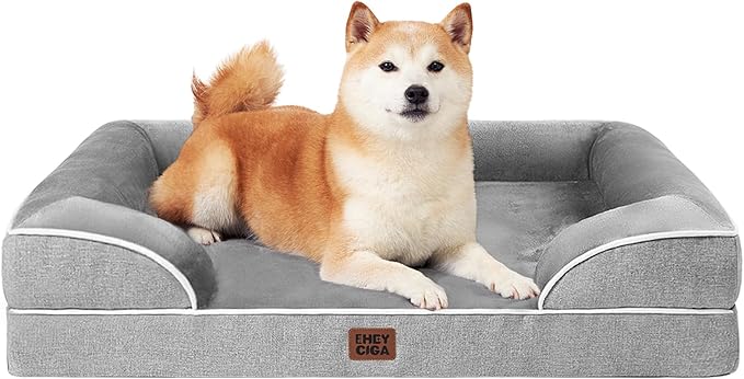 EHEYCIGA Orthopedic XXL Dog Bed, Waterproof Washable XL Big Pet Bed 48" — 35.0"l X 22.0"w X 6.5"th