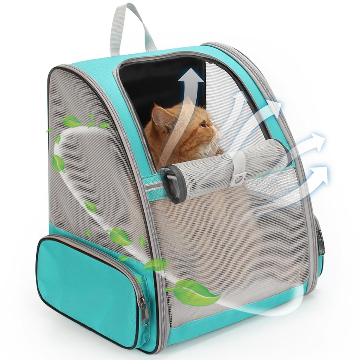 Lollimeow Cat Backpack Carrier, Ideal for Small Animals & Puppies, Airline Approved,Safe for Travel, Hiking, Vet Transport & Outdoor Use Fully Ventilated Design for Ultimate Comfort On-the-Go