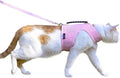 Cat Harness and Leash Set for Walking Escape Proof, Pink, XX-Large