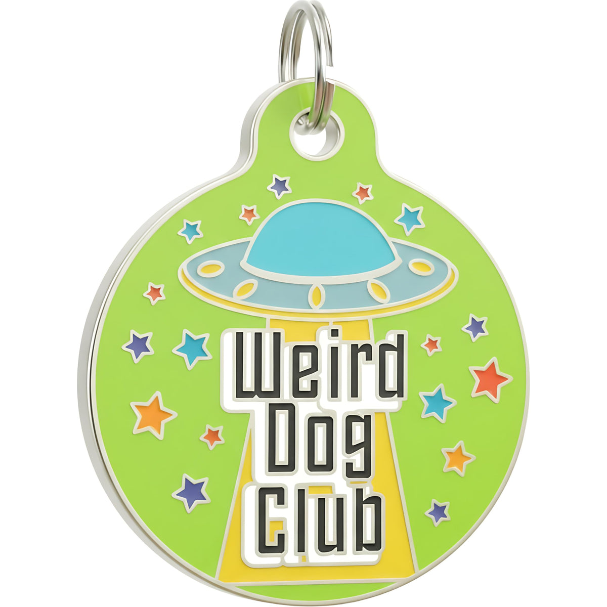 Bad Tags Personalized Dog and Cat ID Tags in 25+ Designs and 2 Sizes - 5 Lines of Custom Engraved Text - Funny Cute Personalized Pet Tags (Land Shark, Large (1.25 inch))