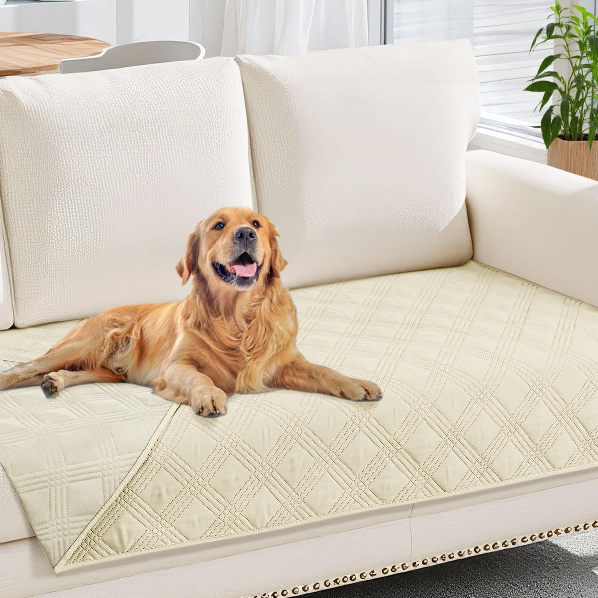 hyha Waterproof Reversible Dog Blanket, Soft Couch Cover for Dogs Washable