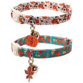UP URARA PUP Cat Collar,2Pack St.Patrick's Day Kitten Collars Cute Shamrock Breakaway Kitty Collars,Spring Green Trefoil Cat Collar with Bell, Lucky Clover Kitten Collars for Girl & Boy Cats