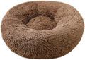 Plush Calming Donut Dog Bed for Small to Medium Dogs, 28 Inch Round Pet Bed