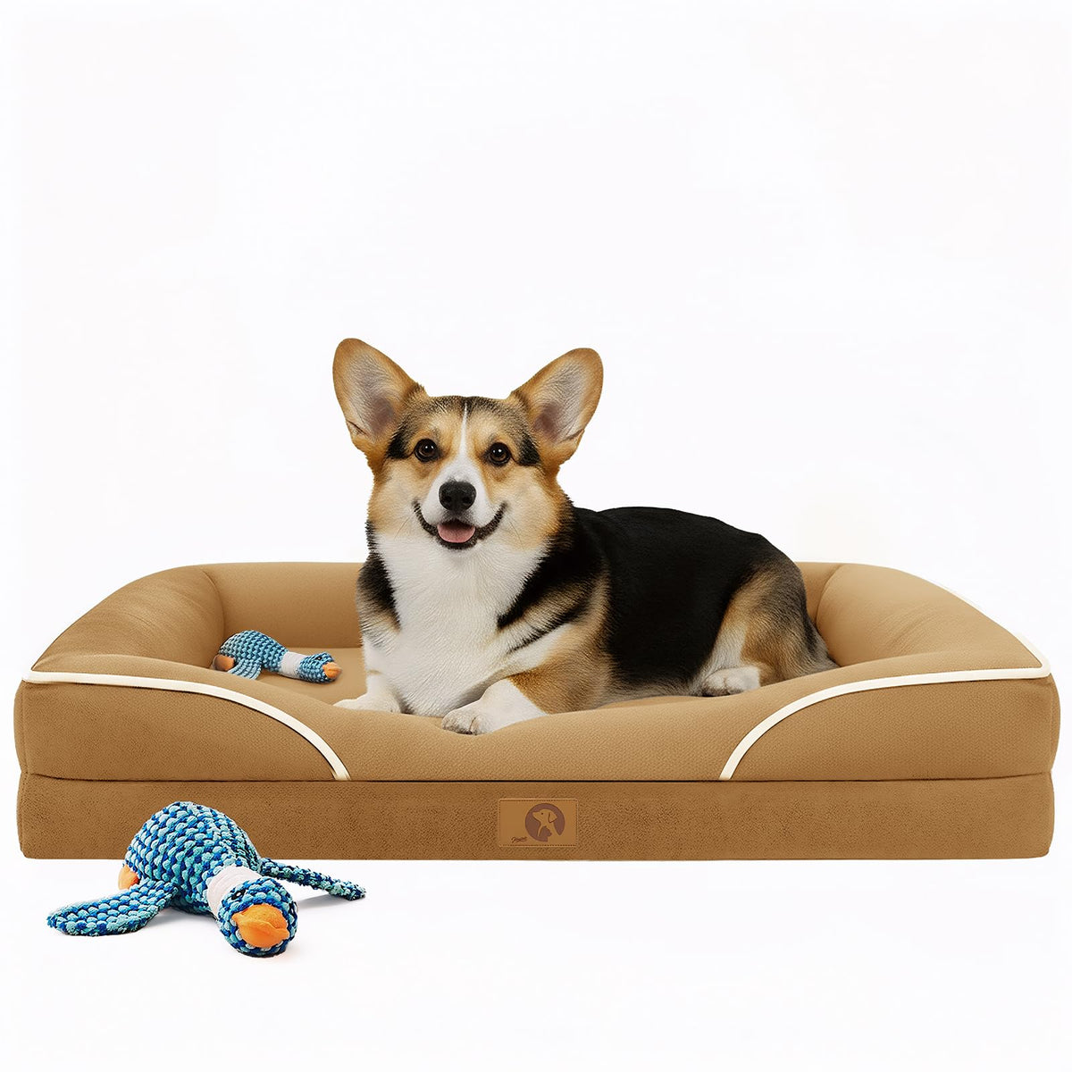 Homemate Dog Bed Extra Large Size Dog: 48"x35" Orthopedic Pet Bed with Toy