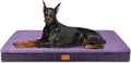 Patas Lague Orthopedic Large Dog Bed Washable Pet Sofa Mat 56''X40''Purple