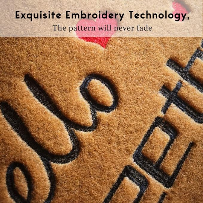 Coir Door Mat Outdoor Mats For Home Entrance,As FOR ME and My House We Will Serve The Funny doormats,Front Door mat,Indoor Entrance Embroidered Welcome Rubber Rugs Christmas Home Decoration 30”x 18”