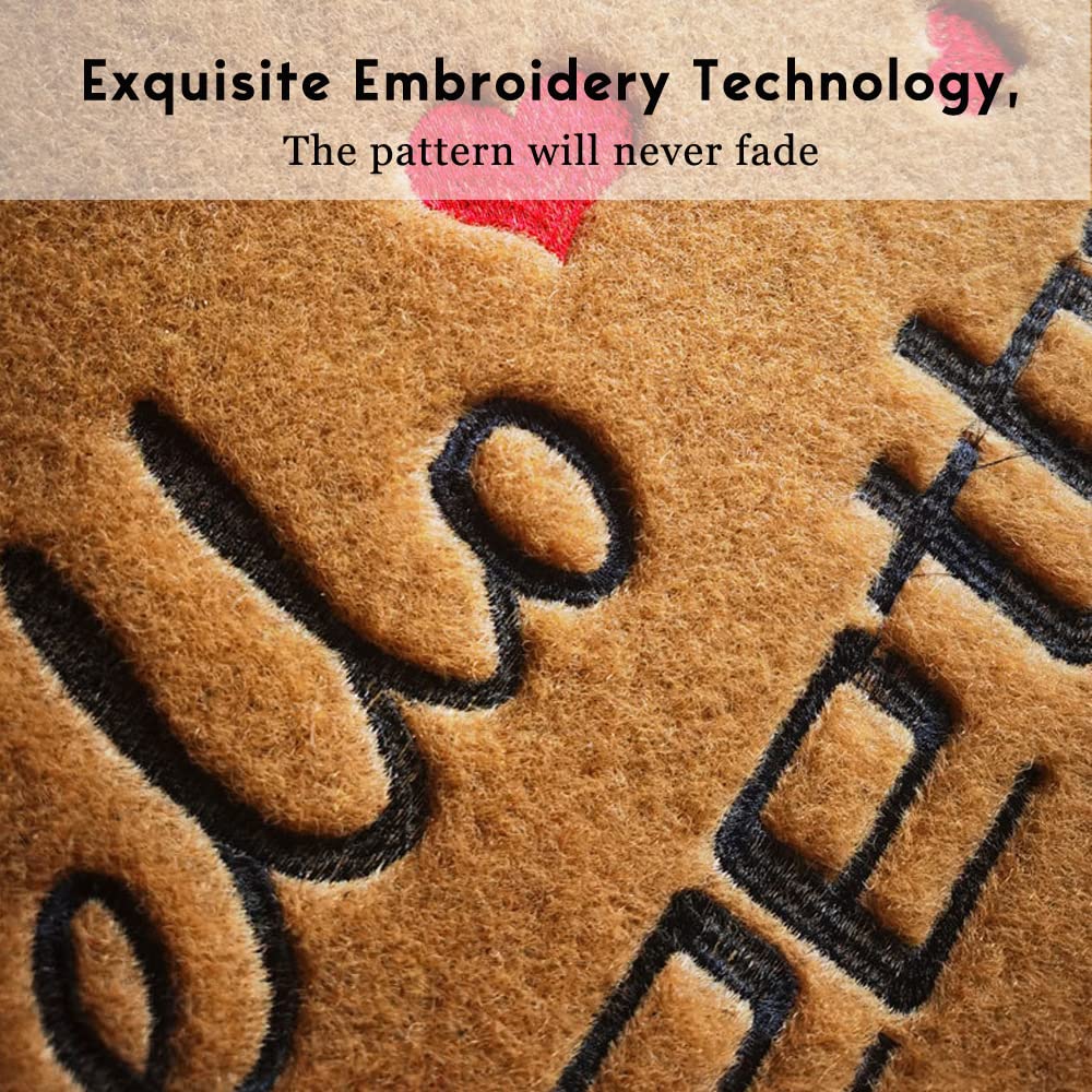 Coir Door Mat Outdoor Mats For Home Entrance,As FOR ME and My House We Will Serve The Funny doormats,Front Door mat,Indoor Entrance Embroidered Welcome Rubber Rugs Easter Home Decoration 30”x 18”