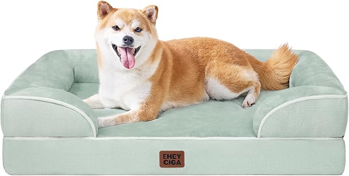 EHEYCIGA Orthopedic XXL Dog Bed, Waterproof Washable XL Big Pet Bed 48" — 35.0"l X 22.0"w X 6.5"th