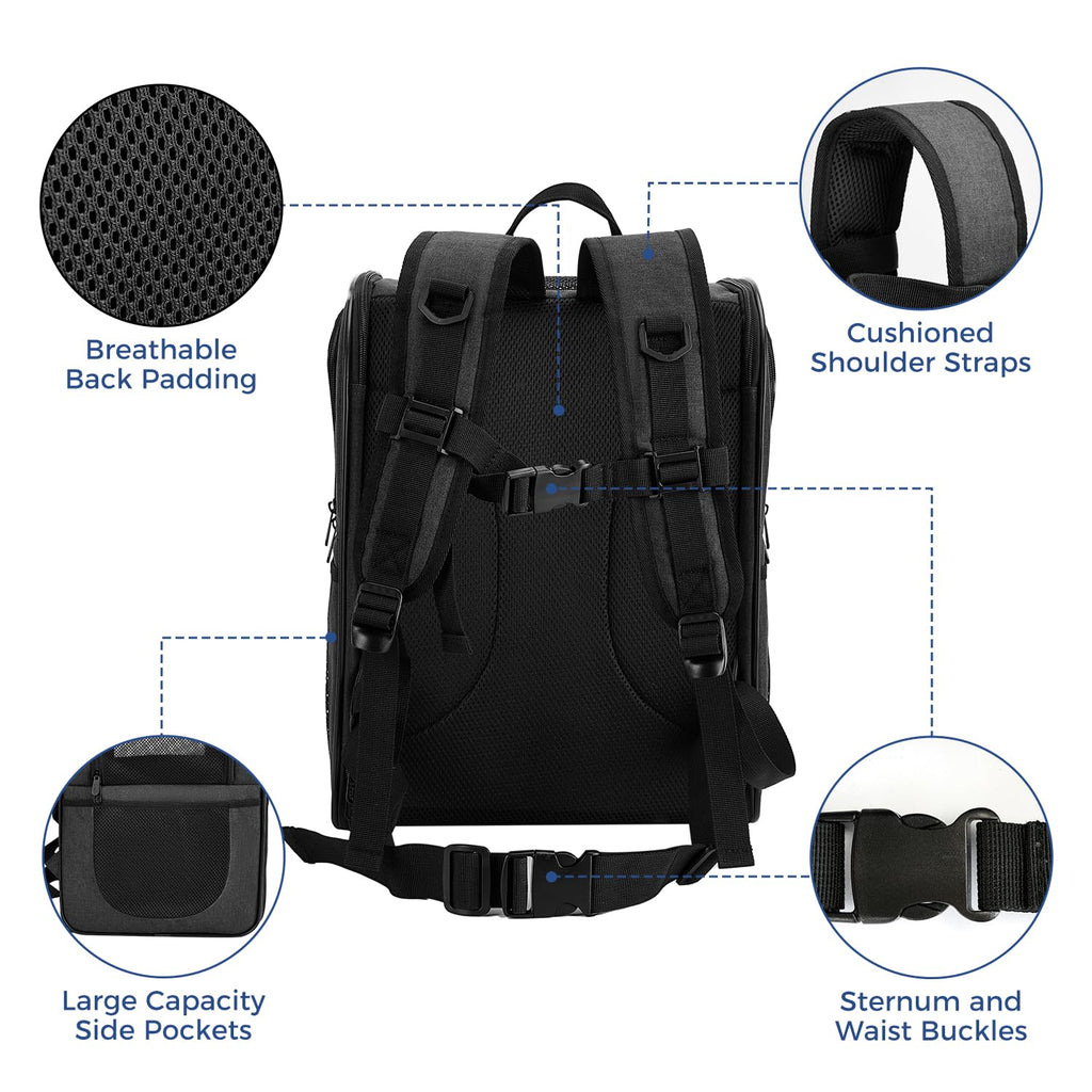 Apollo Walker Cat Carrier Backpack for Small Dogs and Cats Up to 18 lb