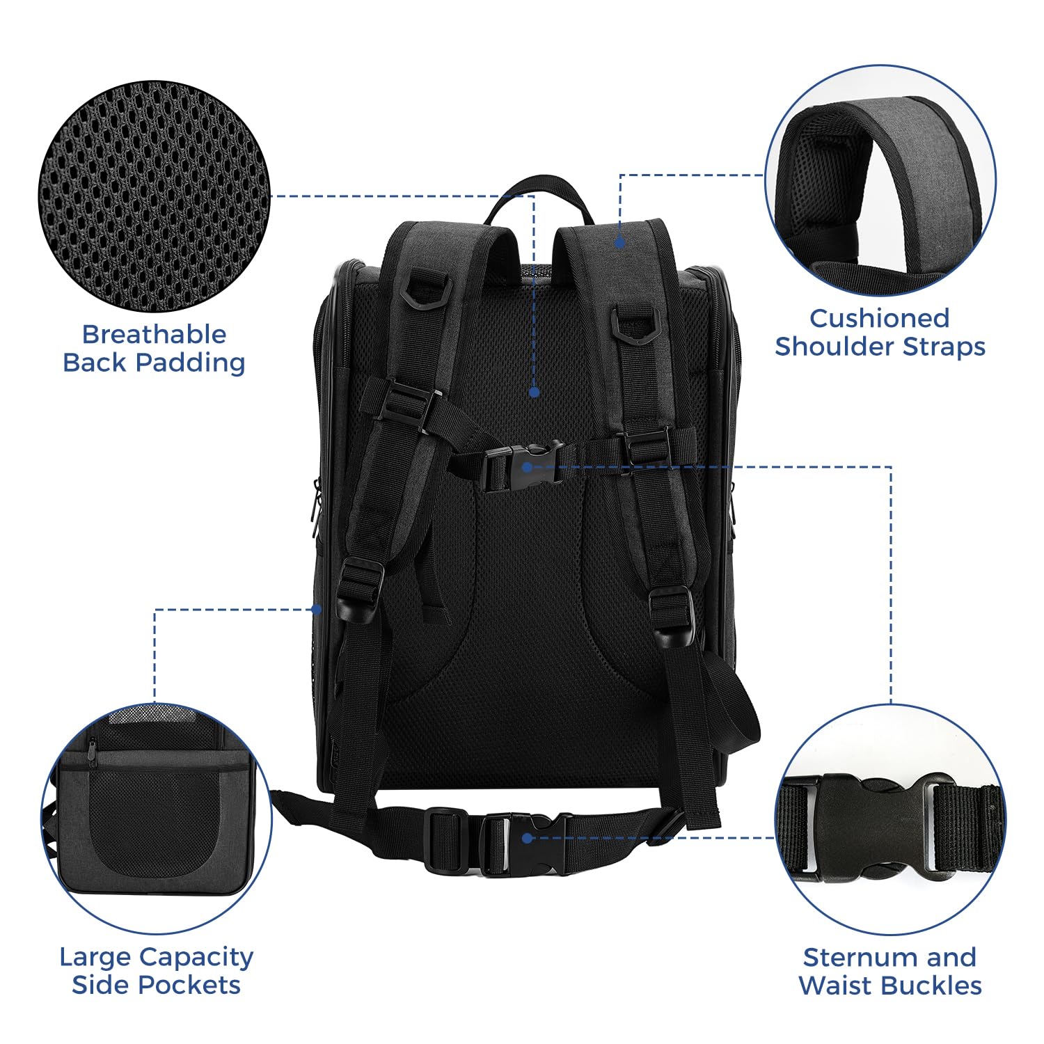 Apollo Walker Cat Carrier Backpack for Small Dogs and Cats Up to 18 lb
