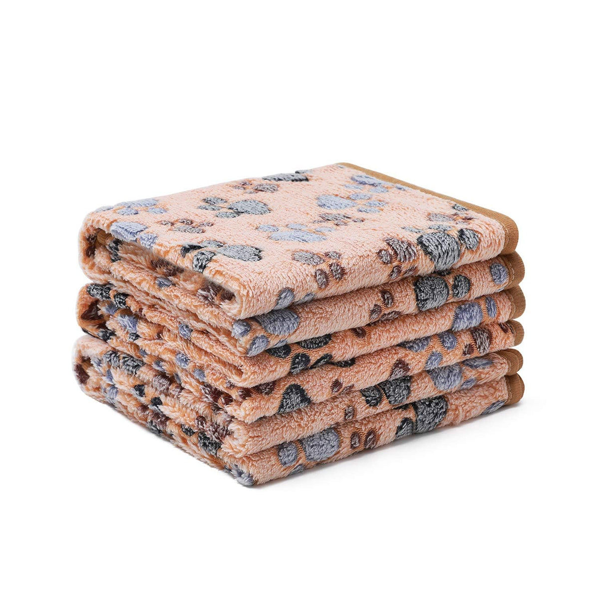 Luciphia 1 Pack 3 Blankets Fluffy Premium Fleece Pet Blanket Flannel Paw Printed Throw for Dog Cat(Medium 30x20'', Grey)