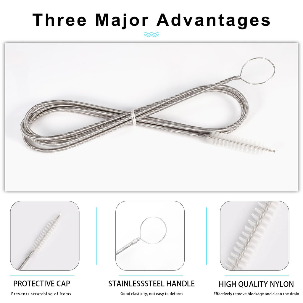 CiaraQ 11-Piece White Tube & Pipe Cleaning Brush Set