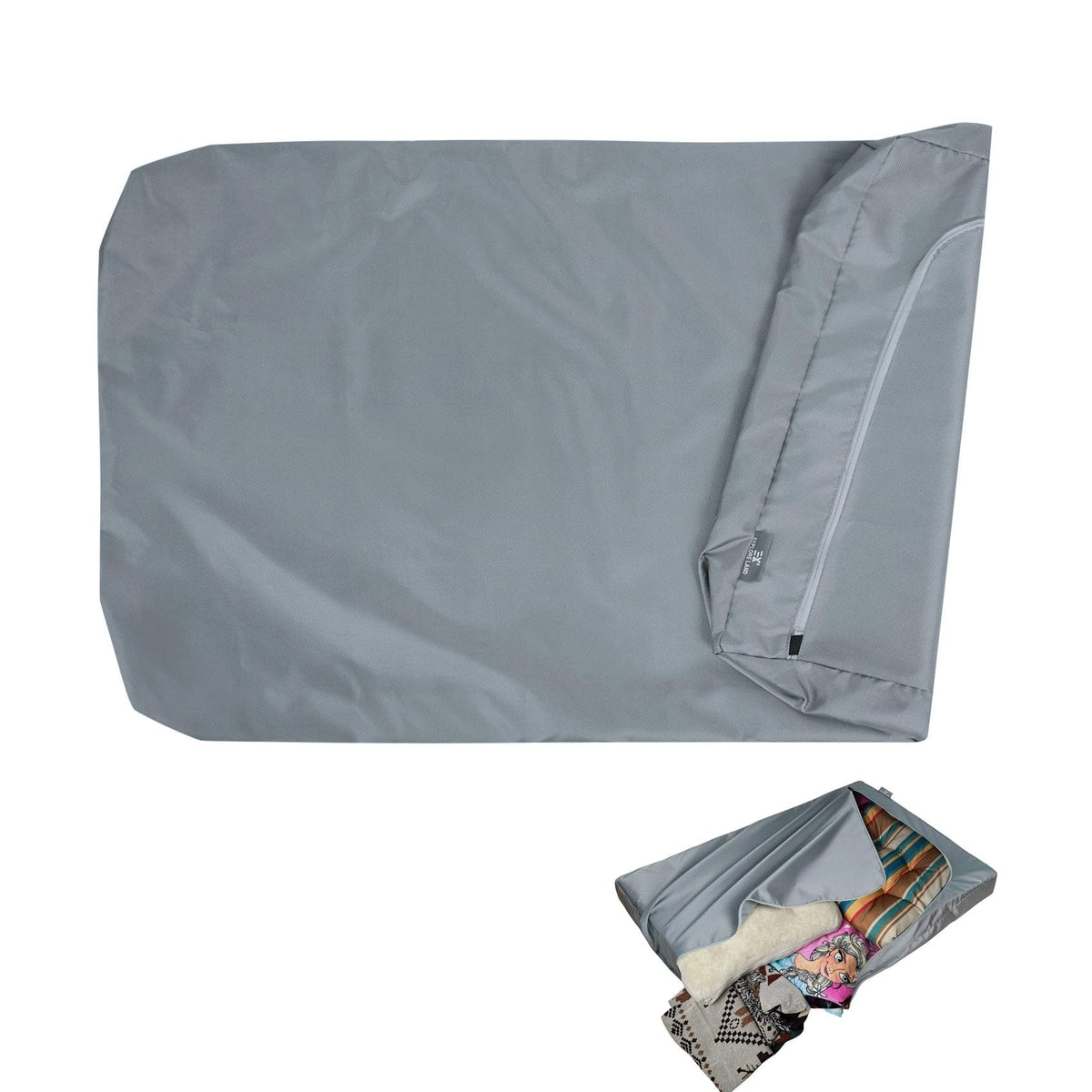 Explore Land Waterproof Dog Bed Cover, 48Lx36Wx4H inch, Gray