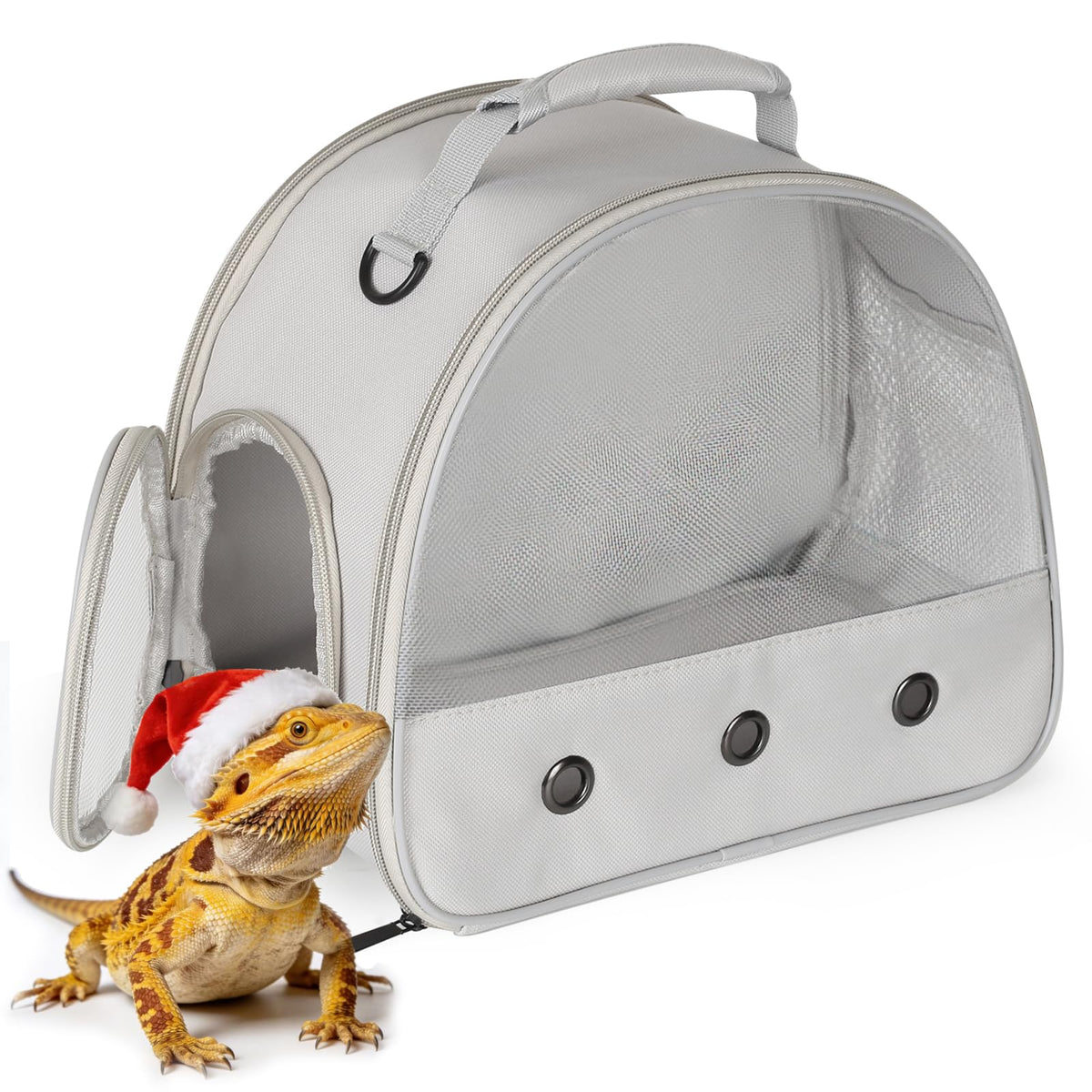 Guinea Pig Carrier,Guinea Pig Carrier for 2,Ventilation Carrier for Bearded Dragon,Reptile Travel Carrier for Lizards Sugar Glider Hedgehog Rat Parrot Birds,Airline Approved Green