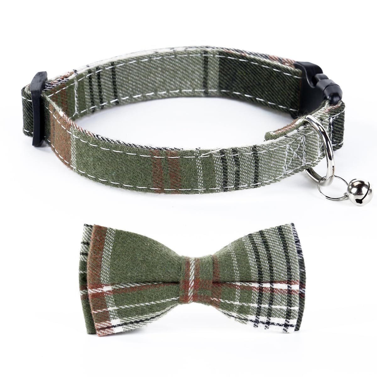 SuperBuddy Dog Collar, Adjustable Dog Collar with Bowtie, Pet Collar for Dog Soft Bowtie Dog Collars for Small Medium Large Pet