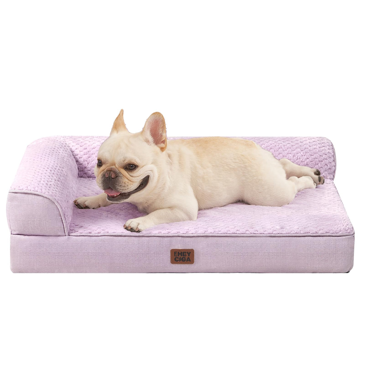 EHEYCIGA Orthopedic Dog Bed Medium Size, Memory Foam Dog Bed, Navy Blue
