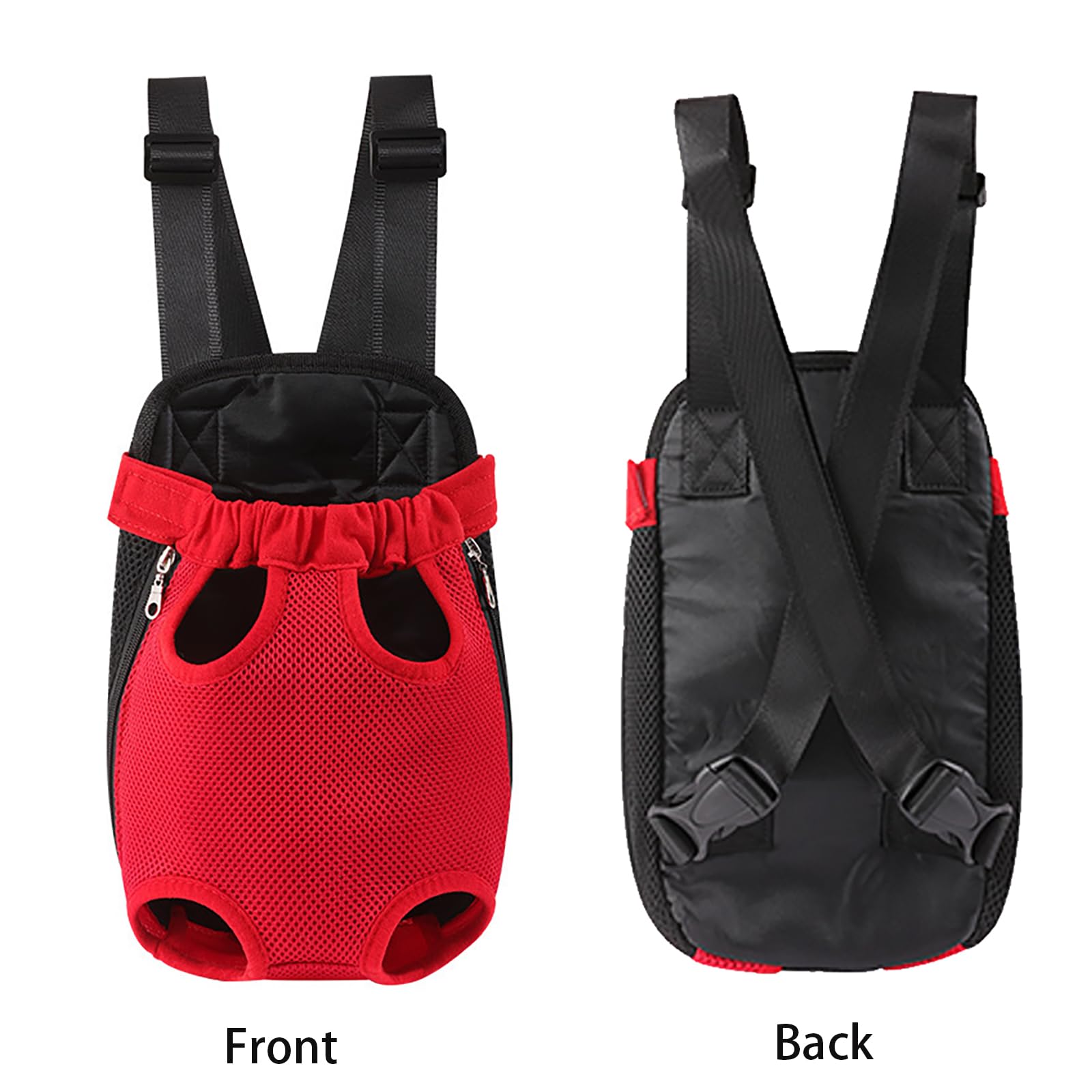 Dog Carrier Backpack, Adjustable Pet Front Carrier Backpack, Ventilated Pet Chest Carrier for Hiking Camping Travel, Sling Bag for Small Medium Dog Cat Rabbit Puppy (Beige, XL)