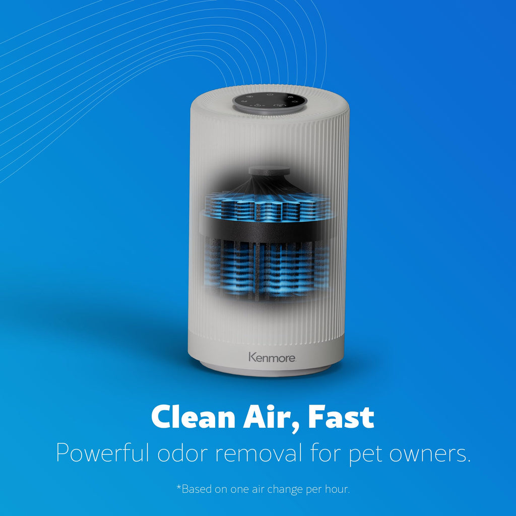 Kenmore Air Purifier with H13 True HEPA Filter, Covers Up to 850 Sq.Foot