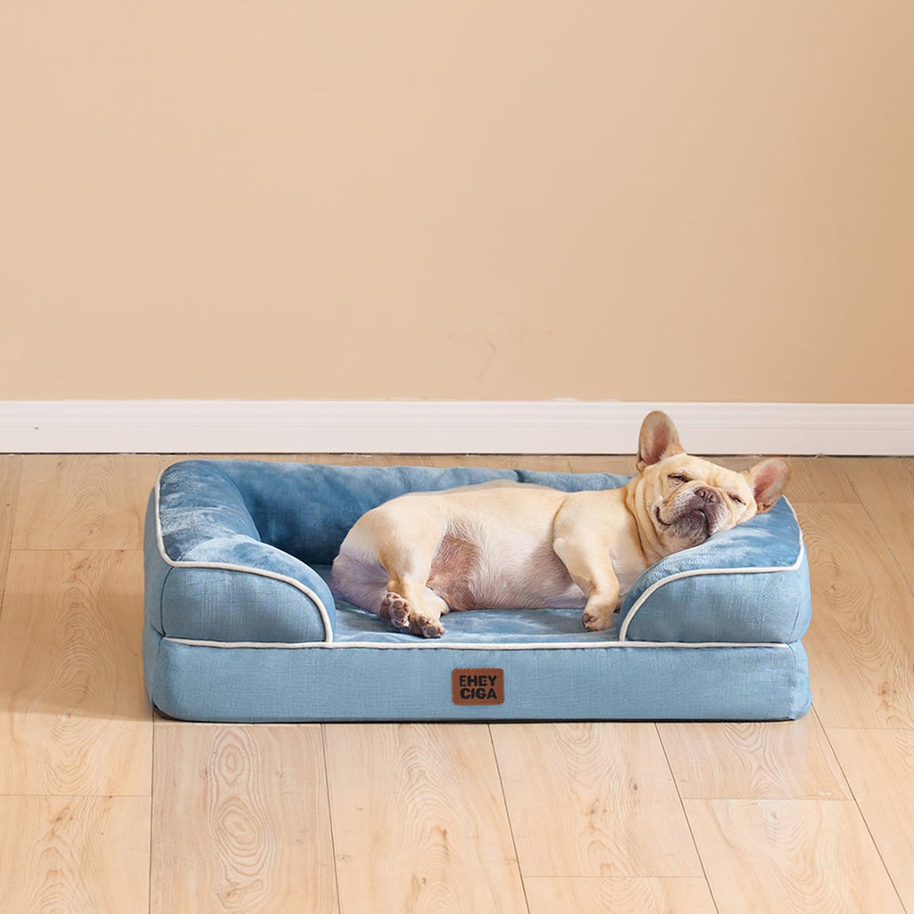 EHEYCIGA Orthopedic Dog Bed Medium Size Dog, Waterproof Washable Pet Beds