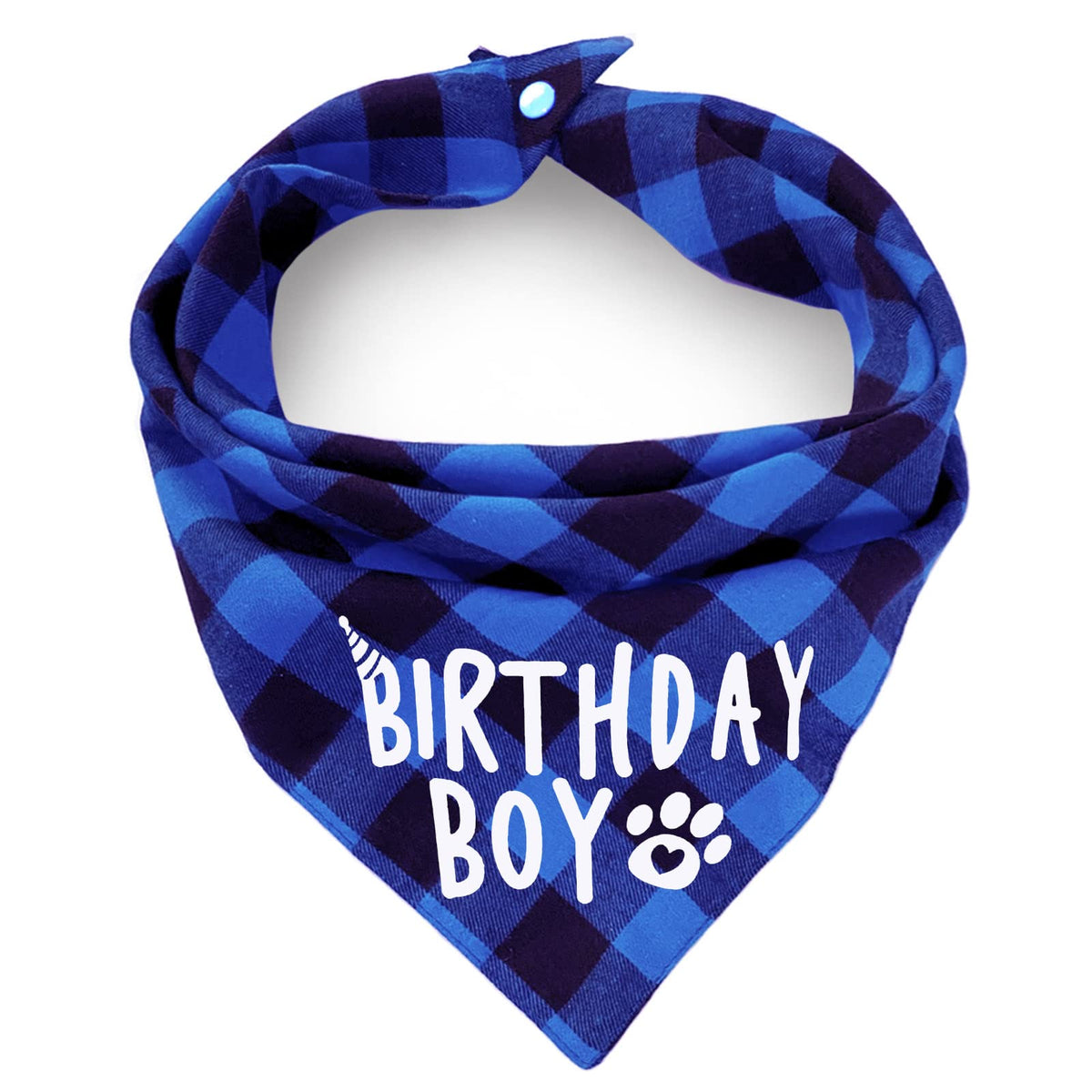 Dog Bandana(Neon Tangerine Buffalo Plaid L)
