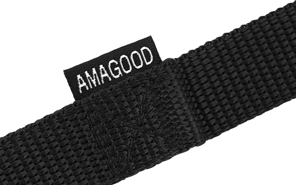 AmaGood Dog Leashes for Small Medium Large Dogs,15 ft 20 ft 30 ft 50 ft Long Dog Leashes for Dog Training,Tie Out,Play,Safety,Camping (20 feet, Black)