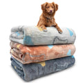Dog Blankets for Medium Large Dogs Washable, 3 Pack Pet Blanket Washable 41" x 31", Fuzzy Soft Puppy Throw Cover for Kennel Crate Bed