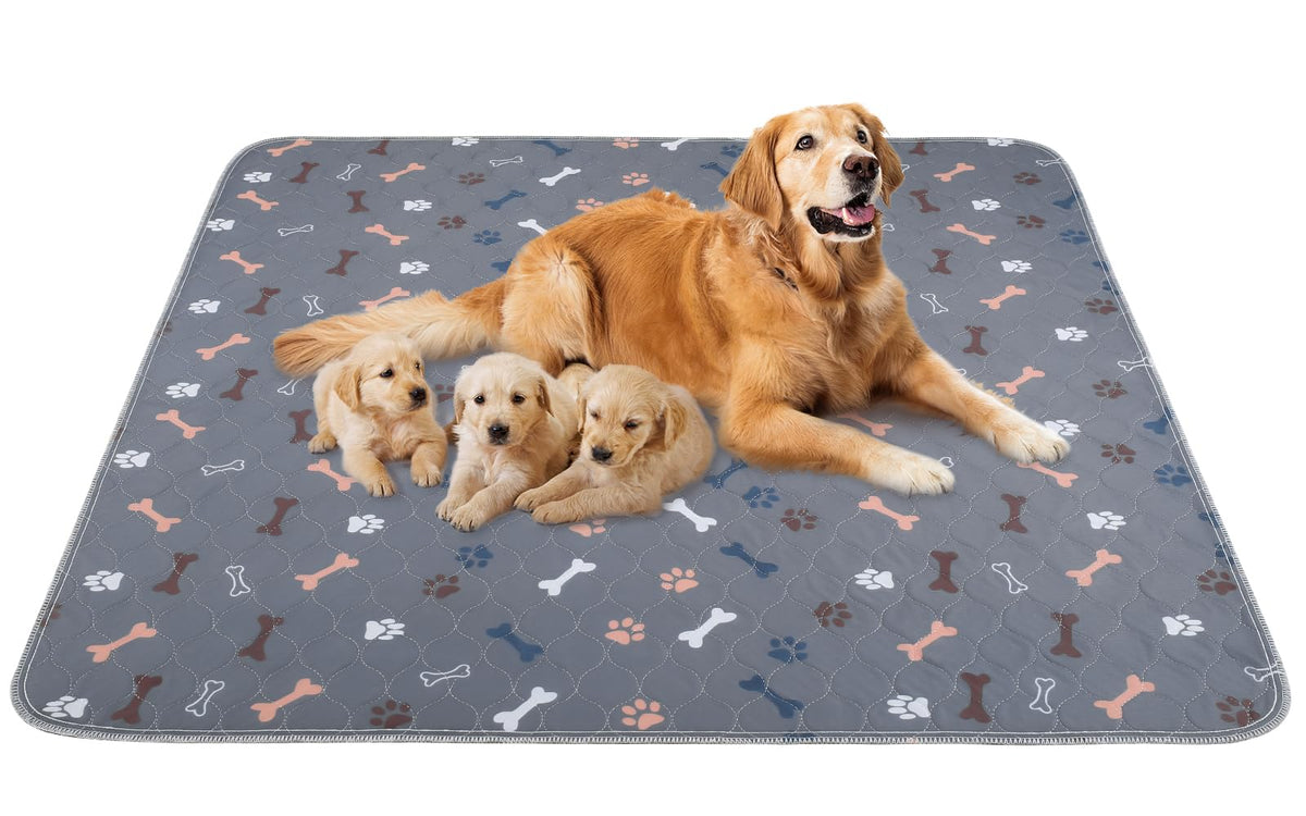 Baodan Washable Pee Pads for Dogs, 2 Pack Reusable Puppy Pads, 24"x36"